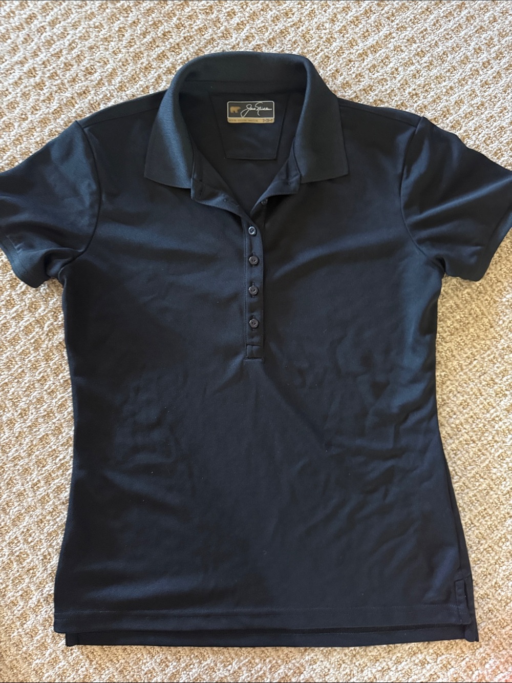 Women’s Jack Nicklaus black polo golf shirt size Small